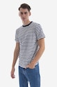 Norse Projects cotton T-shirt Niels Classic Stripe N01.0563.7004 white