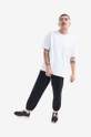 Bavlněné tričko Norse Projects Holger Tab Series bílá