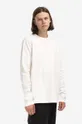 white Norse Projects cotton longsleeve top Holger Tab Series Logo LS Men’s