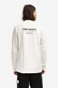 Bavlnené tričko s dlhým rukávom Norse Projects Holger Tab Series Logo LS 100 % Organická bavlna