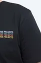 czarny Norse Projects t-shirt bawełniany Niels Logo Stack