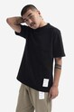 Norse Projects cotton T-shirt Holger Tab Series plain black N01.0567.9999