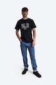 Norse Projects t-shirt in cotone Niels Teknisk Logo N01.0570.9999 nero AA00