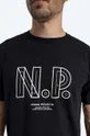 czarny Norse Projects t-shirt bawełniany Niels Teknisk Logo