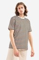 Norse Projects cotton T-shirt Johannes Nautical Stripe regular beige N01.0576.0957