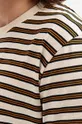 beżowy Norse Projects t-shirt bawełniany Johannes Nautical Stripe