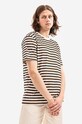 Norse Projects cotton T-shirt Johannes Nautical Stripe N01.0576.0957 beige