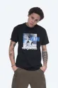 czarny KangaROOS t-shirt bawełniany x Inan Batman Męski