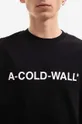 czarny A-COLD-WALL* t-shirt bawełniany Esssential