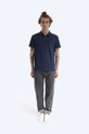 A.P.C. polo de bumbac bleumarin