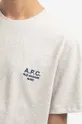 sivá Bavlnené tričko A.P.C. Raymond
