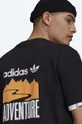czarny adidas Originals t-shirt bawełniany Adventure Mountain Back