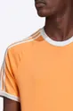 orange adidas Originals cotton t-shirt Classics 3-Stripes Tee