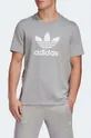 szary adidas Originals t-shirt bawełniany Trefoil Męski