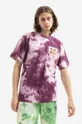 fialová Bavlněné tričko CLOT Dragon Pánský
