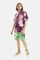 Хлопковая футболка CLOT Dragon фиолетовой