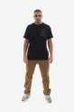 Maharishi tricou din bumbac Maha Eagle vs. Snake negru