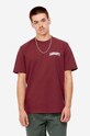 Carhartt WIP t-shirt bawełniany nadruk czerwony I028991.CORVINA.WH