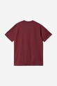 Carhartt WIP t-shirt bawełniany I028991.CORVINA.WH czerwony