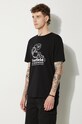 Wood Wood tricou din bumbac X Garfield negru 30045702.2222