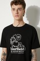 Wood Wood tricou din bumbac X Garfield 30045702.2222 negru
