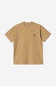 Clothing Carhartt WIP cotton t-shirt I029949.DUSTY.H.BR brown