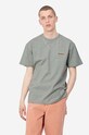 Carhartt WIP t-shirt bawełniany bawełna szary I029956.GREY.HEATH