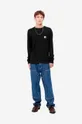 Βαμβακερή μπλούζα με μακριά μανίκια Carhartt WIPL/S Pocket T-Shirt μαύρο