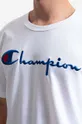λευκό Βαμβακερό μπλουζάκι Champion
