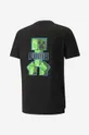μαύρο Βαμβακερό μπλουζάκι Puma x Minecraft