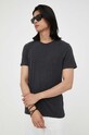 American Vintage tricou din bumbac negru MDEC1C