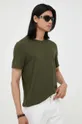 zelena Bombažna kratka majica American Vintage