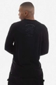 Bavlnené tričko s dlhým rukávom Maharishi U.A.P. Embroidered Longsleeve T-shirt Organic Cotton Jerse 4094 BLACK 100 % Organická bavlna