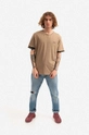 Alpha Industries tricou din bumbac maro