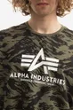 zelená Bavlněné tričko Alpha Industries