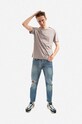Βαμβακερό μπλουζάκι Alpha Industries 118529.643 γκρί AA00