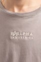 Βαμβακερό μπλουζάκι Alpha Industries γκρί 118529.643