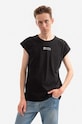 Alpha Industries tricou din bumbac uni negru 118531.649