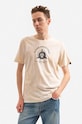 Alpha Industries t-shirt bawełniany nadruk beżowy 106515.136