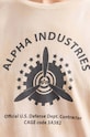Alpha Industries t-shirt bawełniany beżowy 106515.136