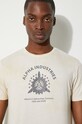 Бавовняна футболка Alpha Industries 106515.136 бежевий