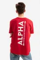 Bombažna kratka majica Alpha Industries Backprint  100 % Bombaž