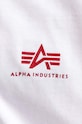 Alpha Industries cotton T-shirt Backprint white 128507.178