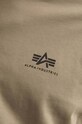 Alpha Industries t-shirt bawełniany Backprint zielony 128507.154