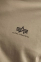 πράσινο Βαμβακερό μπλουζάκι Alpha Industries Backprint