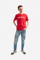 Памучна тениска Alpha Industries 116512.451 червен AA00
