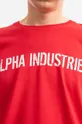 rdeča Bombažna kratka majica Alpha Industries