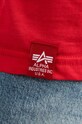 Памучна тениска Alpha Industries 116512.451 червен