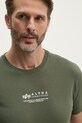 Alpha Industries tricou din bumbac verde 108501.142