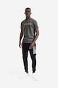 Bavlnené tričko Alpha Industries 118502.142 zelená AA00